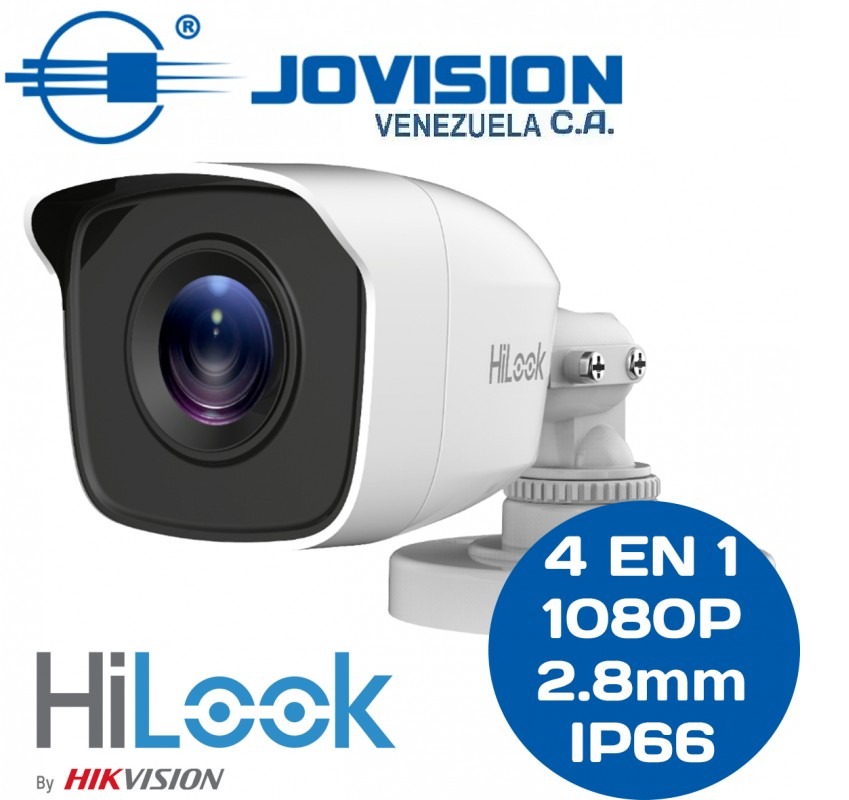 Camara Bullet Metalica HiLook By Hikvision 1080p 4 en 1 lente 2.8mm  Mod. THC-B120-MC