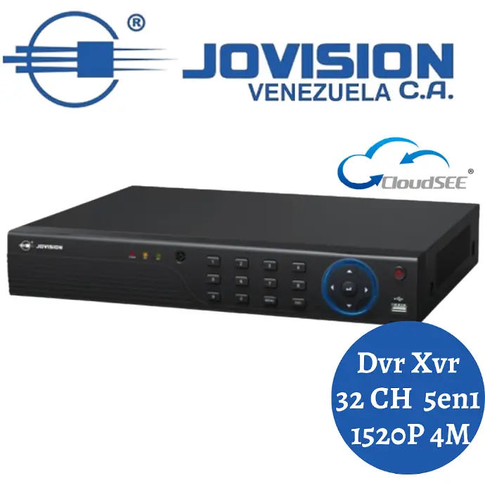 Dvr Xvr Jovision 32 Canales 5en1 AHD/CVI/TVI/CVBS/IPC 1520p 4M XD2832