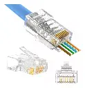 Conectores Rj45 Cat6 Pass-thru 100 und