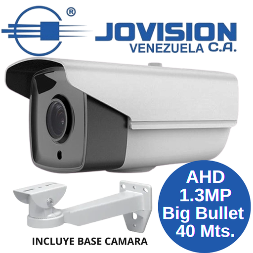 Camara Big Bullet Metalica Grande AHD 1.3MP Lente 3.6MM 40 Alcance 40 mts BIG Array Model B960W