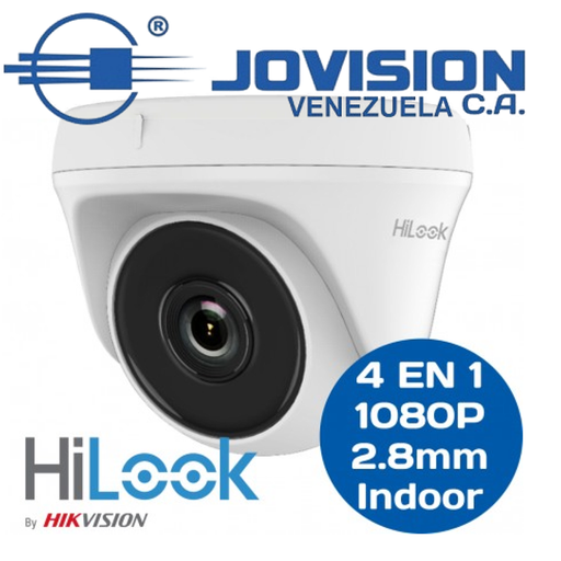 Camara Domo HiLook 4 en 1 1080p 2.8mm Interior-Exterior Model THC-T120