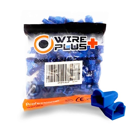 BOTA WIREPLUS+ P/CNT RJ45 AZUL 100u